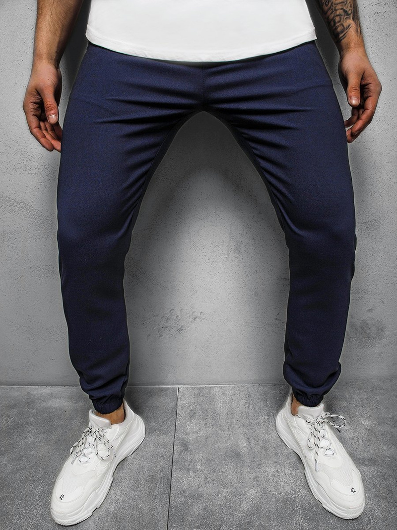 Ανδρικό σόρτς chino jogger ναυτικό μπλε OZONEE DJ/5539