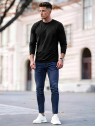 Ανδρικό τζιν παντελόνι Σκούρο μπλε OZONEE O/JK2951Z