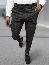 Ανδρικό παντελόνι chino γραφίτη OZONEE DJ/5632