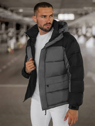 Ανδρικό μπουφάν Γκρί OZONEE JS/31M5008Z