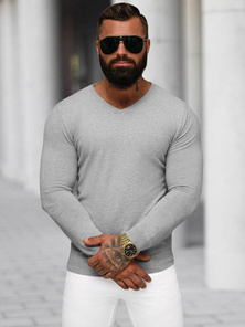 Ανδρικό πουλόβερ Γκρί OZONEE NB/MMB601/2Z