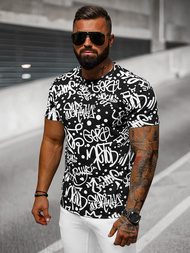 Ανδρικό μπλουζάκι μαύρο OZONEE JS/8T1216/3