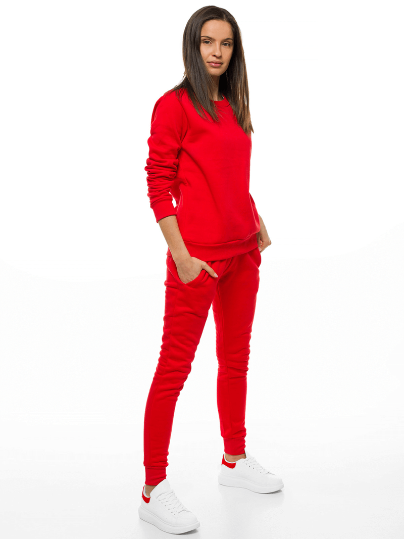 Γυναικείο παντελόνι φόρμας Κόκκινο OZONEE JS/CK01