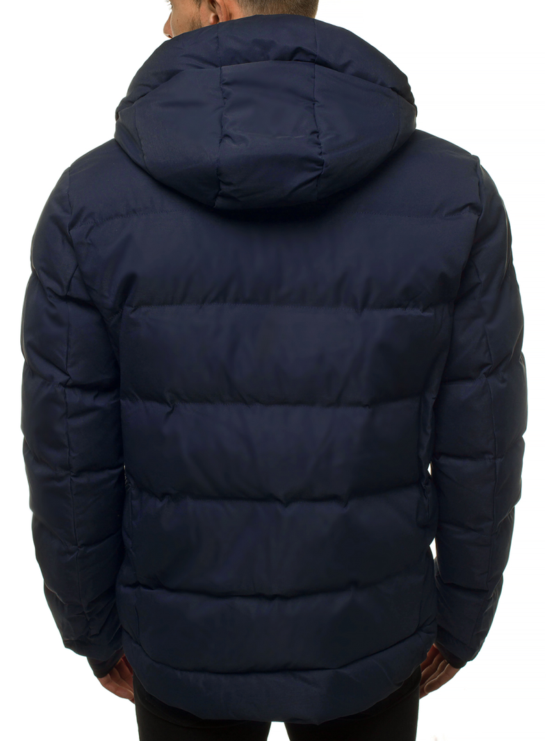 Ανδρικό χειμερινό μπουφάν ναυτικό μπλε OZONEE JS/J1902