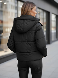 Γυναικείο μπουφάν μαύρο OZONEE JS/16M9188/392Z