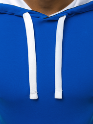 Ανδρικό μπλουζάκι με κουκούλα μπλε OZONEE O/1273Z