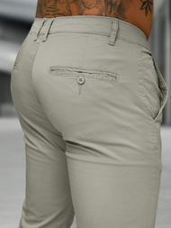 Ανδρικό παντελόνι chino Γκρί OZONEE BL/SK222/5