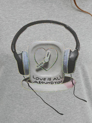 Γυναικείο μπλουζάκι γκρι OZONEE DJ77806