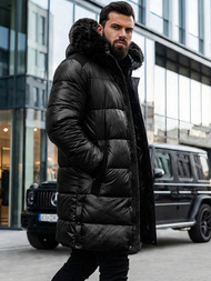 Ανδρικό χειμερινό μπουφάν μαύρο OZONEE O/M800Z