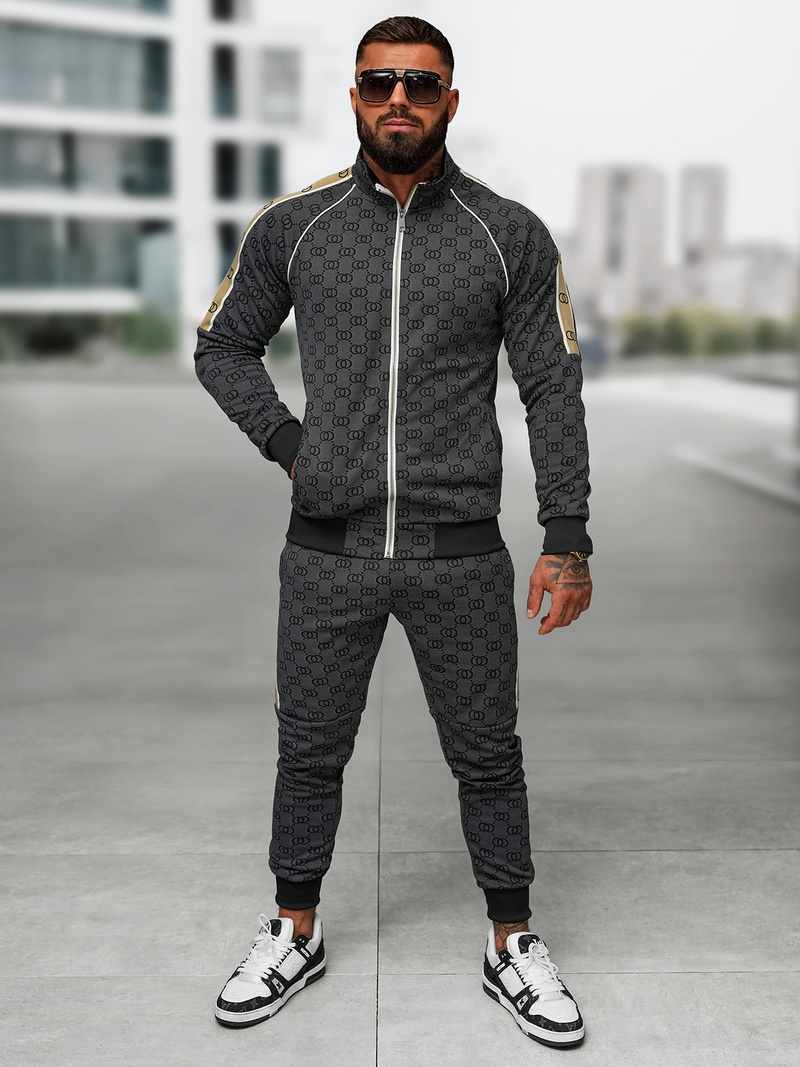 Ανδρικό σετ φόρμας μαύρο OZONEE O/FF5110AB