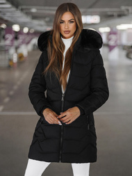 Γυναικείο μπουφάν μαύρο OZONEE JS/16M9121/392Z