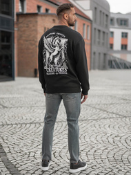 Ανδρικό Φούτερ μαύρο OZONEE JS/65B3919/3