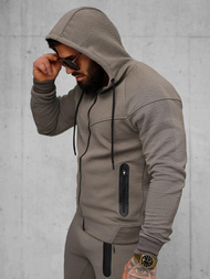 Ανδρικό σετ φόρμας μπεζ-γκρι OZONEE O/FF3705AB