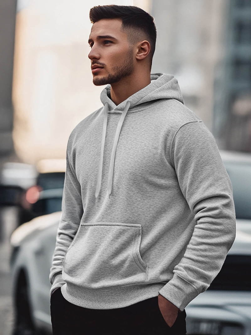 Ανδρικό Φούτερ γκρι OZONEE JS/2009Z