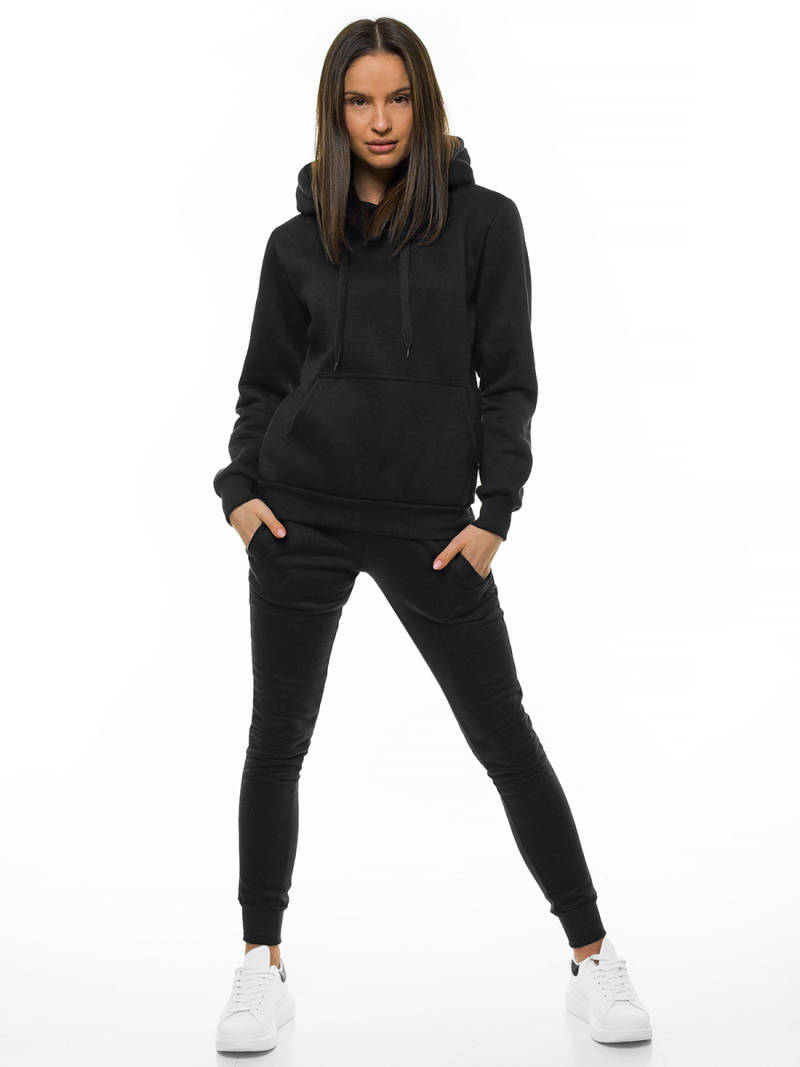 Γυναικείο παντελόνι φόρμας μαύρο OZONEE JS/CK01