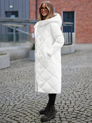 Γυναικείο μπουφάν λευκό OZONEE JS/5M3173/281Z