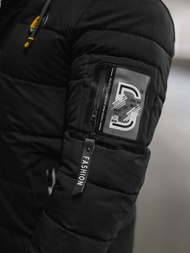 Ανδρικό μπουφάν mαύρος OZONEE JS/57M7503/392