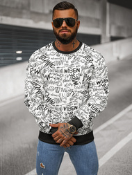 Ανδρικό Φούτερ λευκό OZONEE JS/8B1218/1