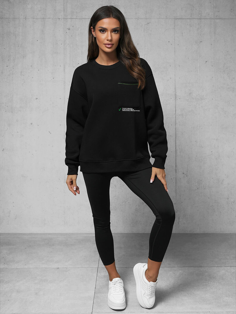 Φούτερ μαύρο OZONEE O/SWE23022Z