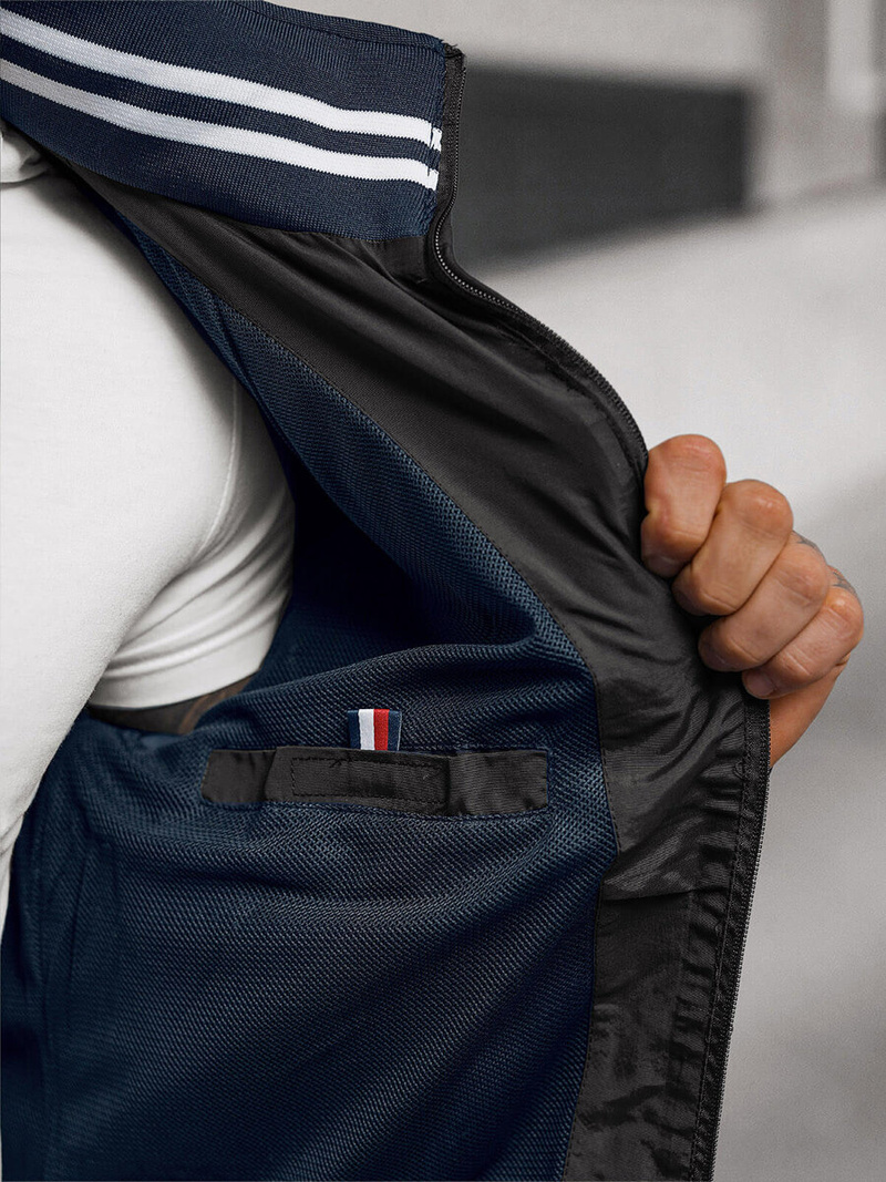 Ανδρικό χειμερινό μπουφάν μαύρο OZONEE JS/5M3101/392Z