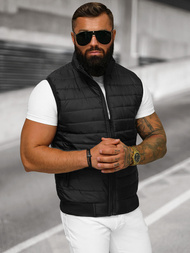 Ανδρικό αμάνικο μπουφάν μαύρο OZONEE JS/MY77Z