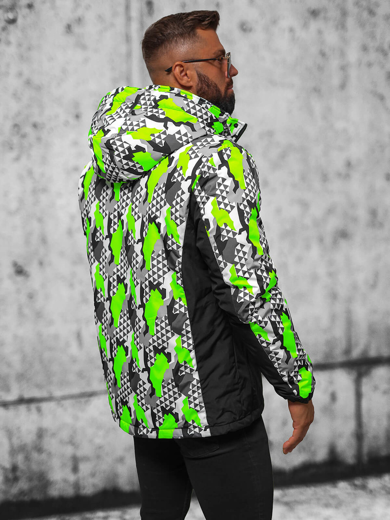 Ανδρικό μπουφάν καμουφλάζ-πράσινο OZONEE JS/M36/406