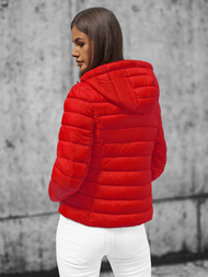 Γυναικείο μπουφάν το κόκκινο OZONEE JS/23M9001/275