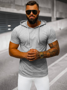 Ανδρικό μπλουζάκι Γκρί OZONEE JS/8T89/2