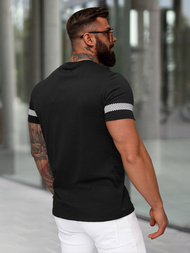 Ανδρικό μπλουζάκι μαύρο OZONEE JS/8B1701/3