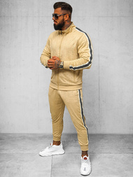 Ανδρικό σετ φόρμας mπεζ OZONEE O/3C101/2