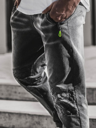 Ανδρικό παντελόνι jogger μαύρο OZONEE JS/KK1106