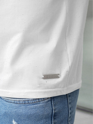 Ανδρικό μπλουζάκι λευκό OZONEE O/QQ1386