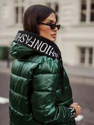 Γυναικείο μπουφάν Πράσινος OZONEE JS/5M3188/238Z