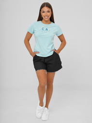 Γυναικείο μπλουζάκι ανοιχτό-μπλε OZONEE JS/RJ77542