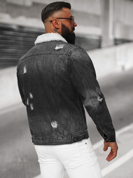 Ανδρικό τζιν μπουφάν σέρπα μαύρο OZONEE NB/MJ502NZ