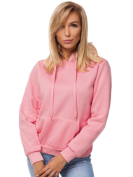 Γυναικείο φούτερ με κουκούλα ροζ OZONEE JS/W02