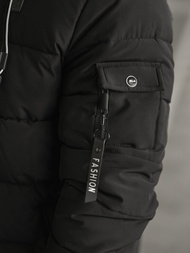 Ανδρικό μπουφάν mαύρος OZONEE JS/57M7502/392Z
