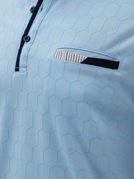 Ανδρική μπλούζα polo mπλε OZONEE O/QQ923