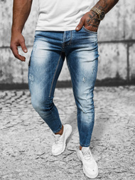 Ανδρικό τζιν παντελόνι mπλε OZONEE NB/MP0008B