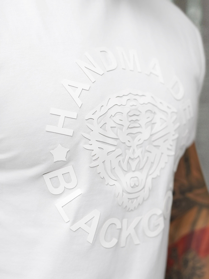 Ανδρικό μπλουζάκι λευκό OZONEE NB/MT3019/02