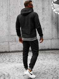 Ανδρικό σετ φόρμας μαύρο OZONEE JS/8C59/3