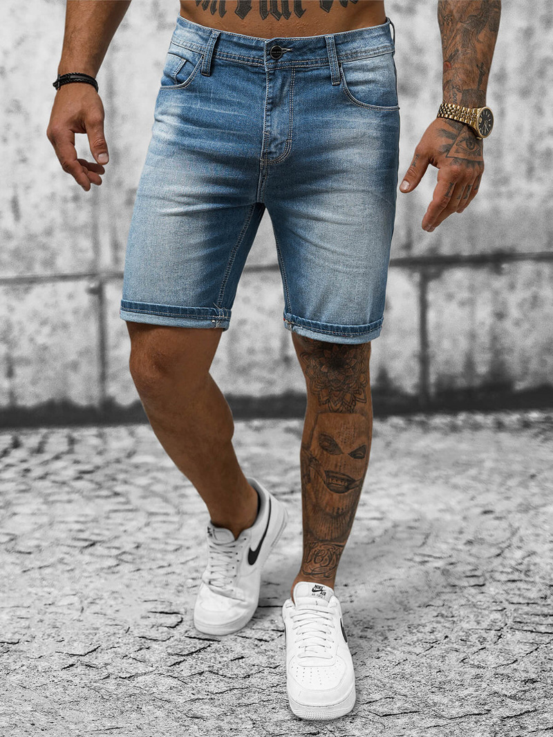 Ανδρικό σόρτς τζιν μπλε OZONEE NB/MP0264BC