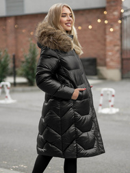 Γυναικείο χειμερινό μπουφάν μαύρο OZONEE O/5M3229/392Z