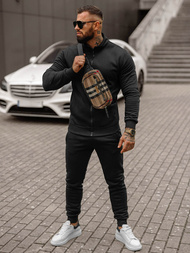 Ανδρικό σετ φόρμας μαύρο OZONEE JS/68C10385/3Z