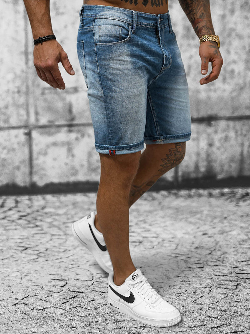Ανδρικό σόρτς τζιν μπλε OZONEE NB/MP0264BC