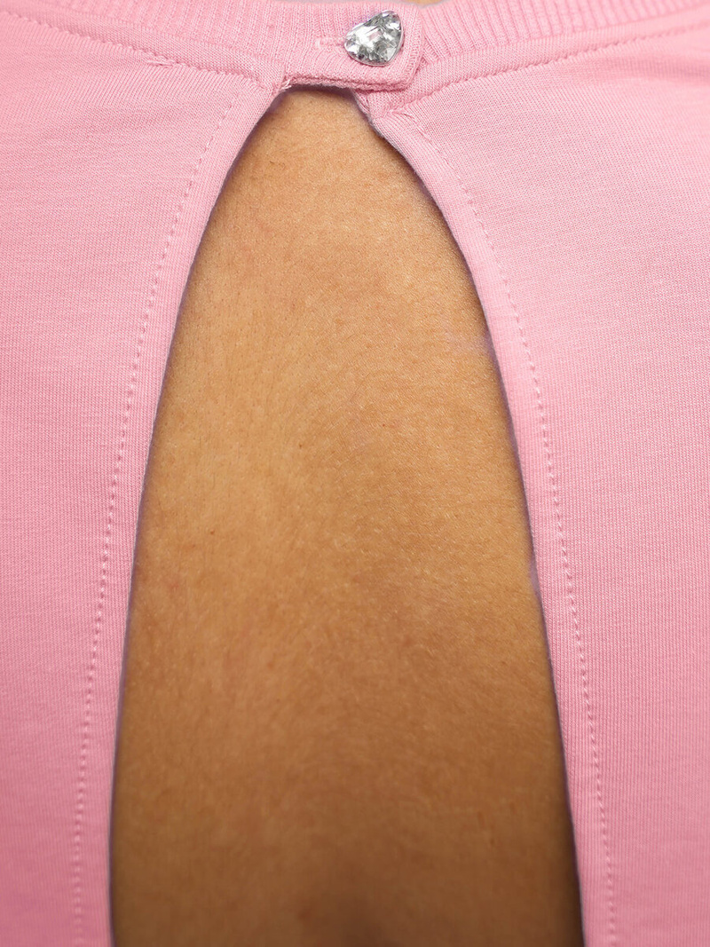 Γυναικείο σετ φόρμας δύο κομματιών ροζ OZONEE O/12113Z