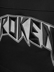 Φούτερ με Κουκούλα μαύρο OZONEE O/SWE23019