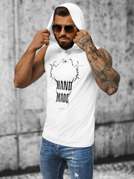 Ανδρικό αμάνικο μπλουζάκι λευκό OZONEE NB/MT3024