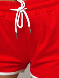 Γυναικείο σόρτς φόρμας kόκκινο OZONEE JS/8K208/18Z