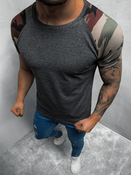 Ανδρικό μπλουζάκι γραφίτη OZONEE O/1176 